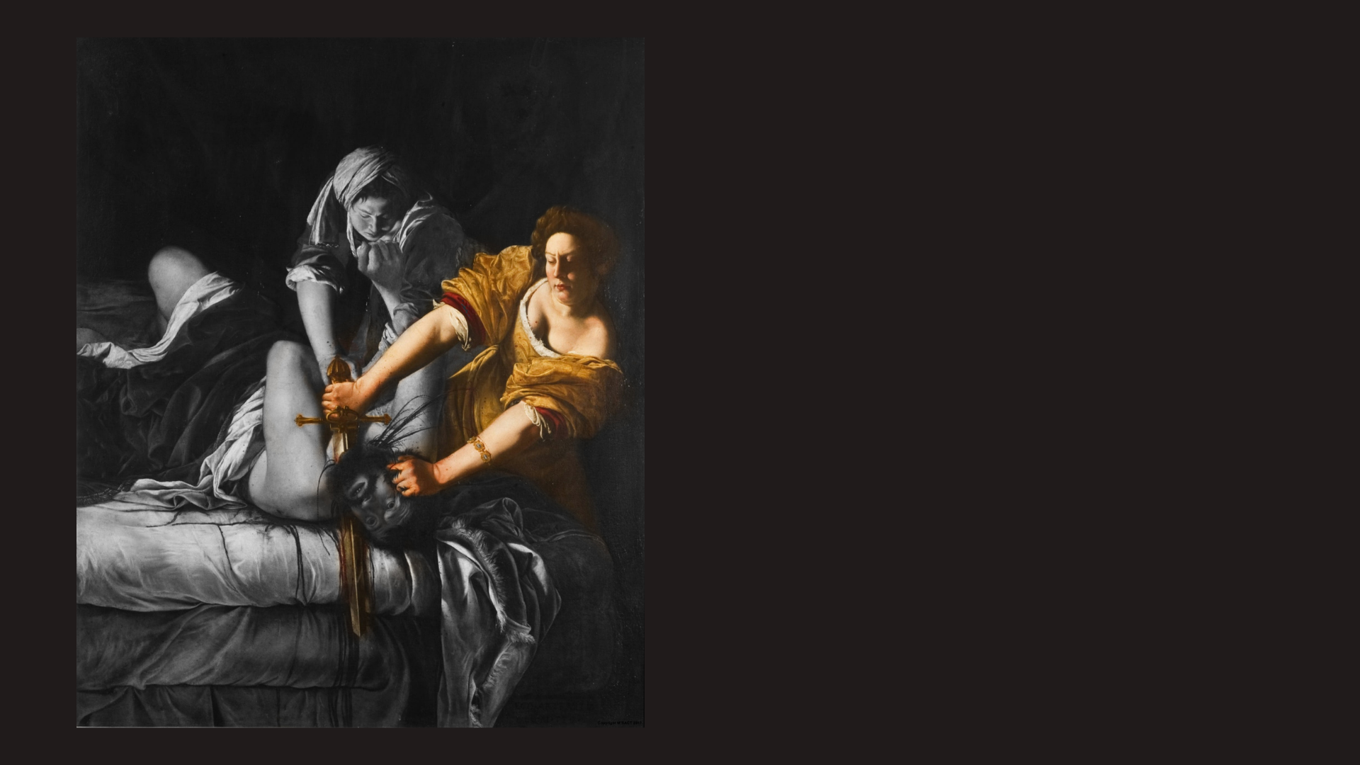Giuditta che decapita Oloferne di Artemisia Gentileschi, 1620