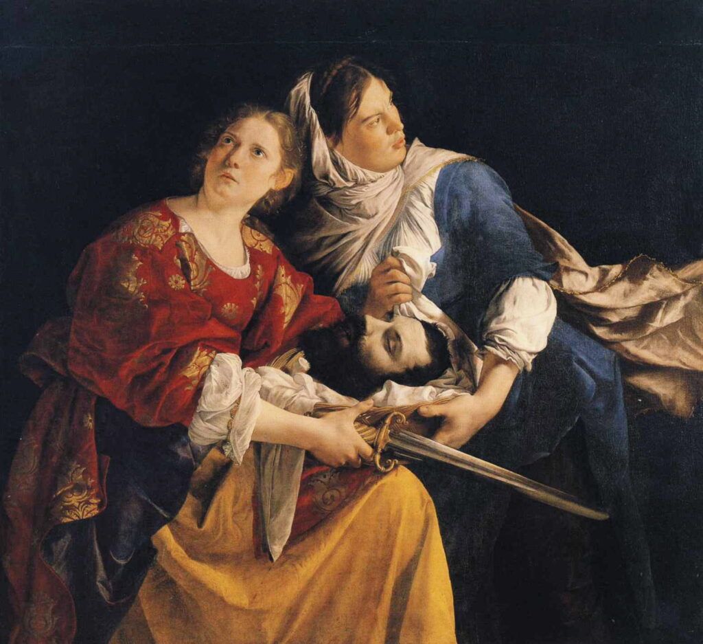 Giuditta e l’Ancella, 1624 (dipinto realizzato con il padre Orazio Gentileschi)